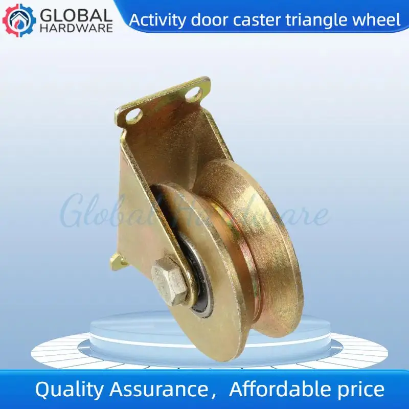 Pulley Track Heavy Duty Wheel - 50MM Diameter U-shaped Bearing Groove, Designed for Sliding Door Installations