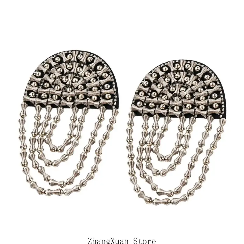 Quasten Epaulet Retro Pin Quasten Kette Epaulette Quasten Schulter Epaulet für Bühnenkostüme und Tanzaufführungen 3XUF – Detail 4