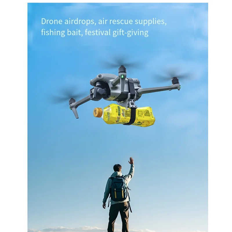 BTLIFE-sistema de distribución de suministro de agua, Dron con Control de detección de luz Airdropper, tipo de lanzamiento, rescate ilimitado para DJI Mavic 2 Ma