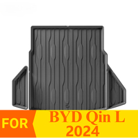 Premium New Products 3D TPE Non-Slip Easy-Clean Rear Trunk Mat for BYD Qin L 2024,All-Weather Waterproof Black Interior