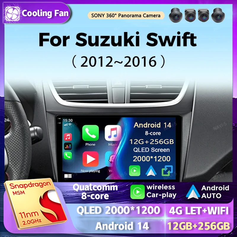 

Android 14 Multimedia Player For Suzuki Swift 4 2011-2017 Car Radio 2k Screen Navigation GPS Carplay Stereo Head Unit 48EQ 2din