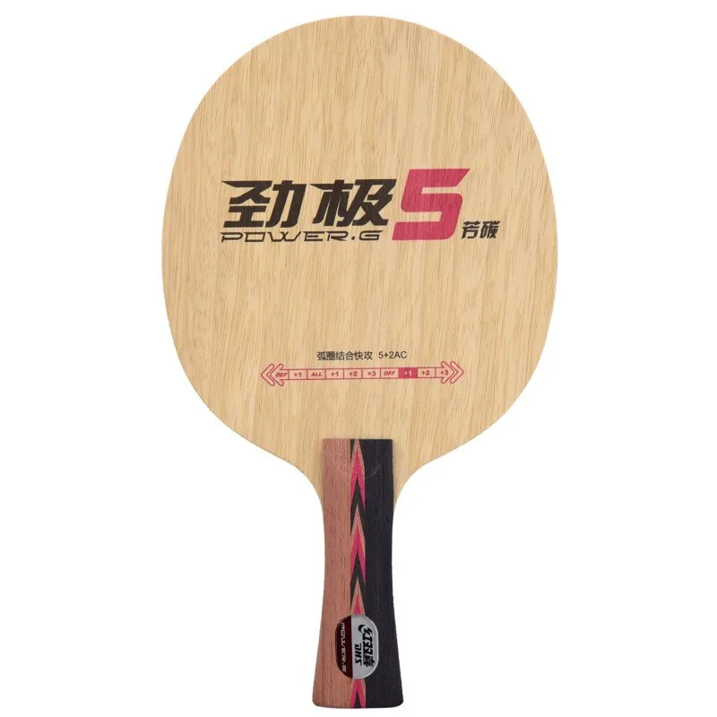 DHS – raquette de Tennis de Table PG5 PG5X POWER-G, 5 PG 5, Arylate de carbone, ALC, authentique