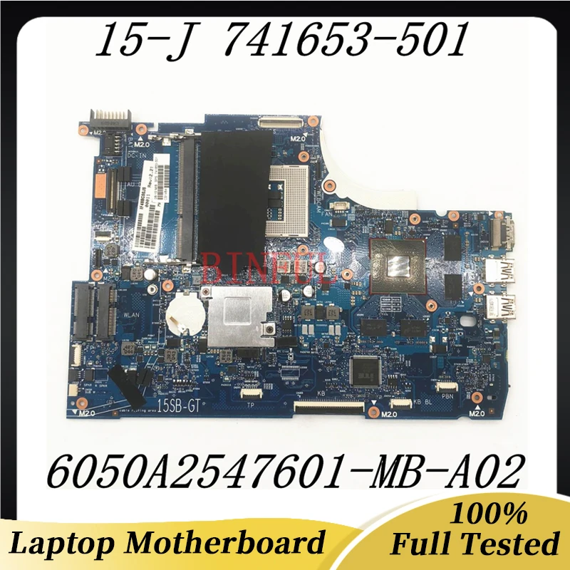 

741653-501 741653-001 741653-601 For HP 15-J105TX 15-J1 Motherboard DDR3 PGA947 N14P-GT-A2 6050A2547601-MB-A02 100% Full Tested