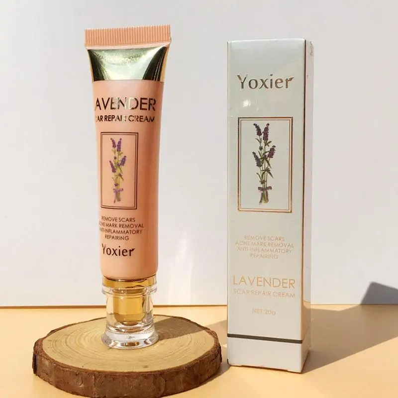 20g Lavender Scar Repair Cream Removes Scars Acne Marks Anti-Inflammatory Body Care Cream Professional Herbal Brand Moisturizer