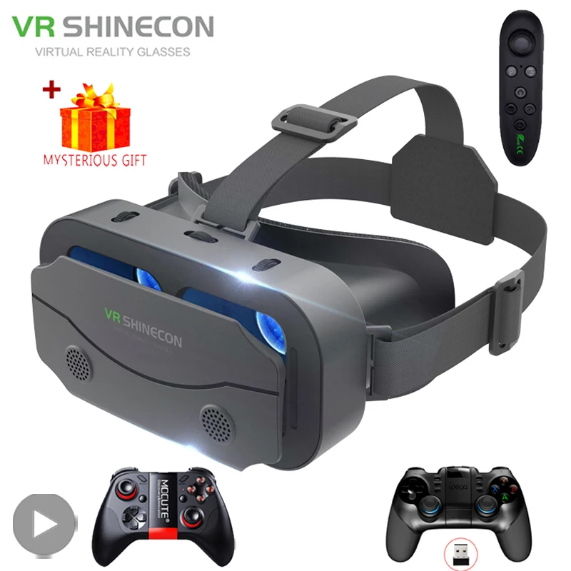 VR Glasses Virtual Reality Headset Viar Devices Helmet 3D Lenses Smart Goggles For Smartphones Phone Mobile Gogle Game Accessory