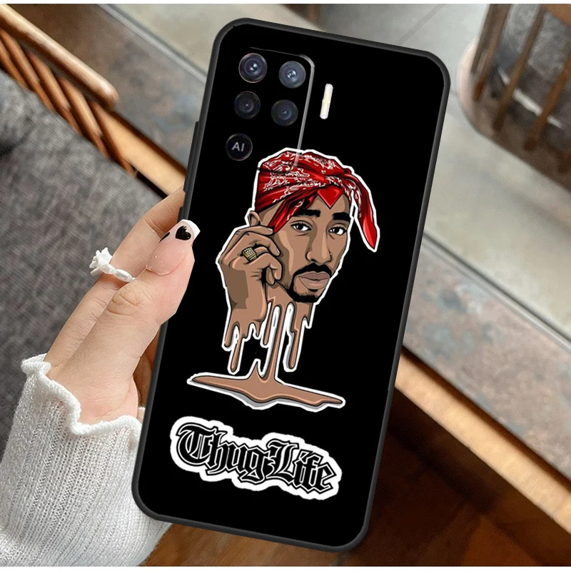 2Pac الهيب هوب المغني جراب هاتف ل ممن لهم A38 A58 A74 A15 A80 A60 A40 A94 A54 A98 A78 A18 A16 A76 A96 A17 A77 A57S