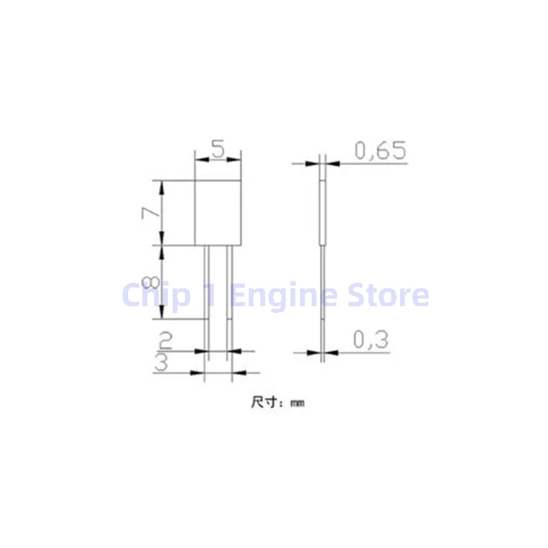 5/10pcs HDS10 DIP DC 0,8V 1-100% RH temperatura de serviço 1-80 ° Módulo sensor de umidade de condensação C Interruptor característico positivo