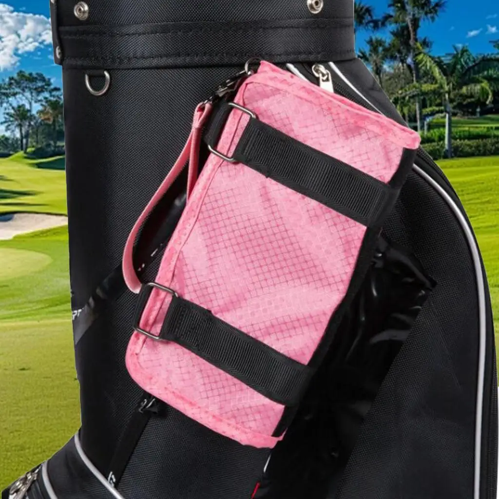 Golf Carry Bag Organizer Large Capacity Folding Container Sundries Golfers Gift Sports Goods Golf Ball Pouch Hanging Cart Bag