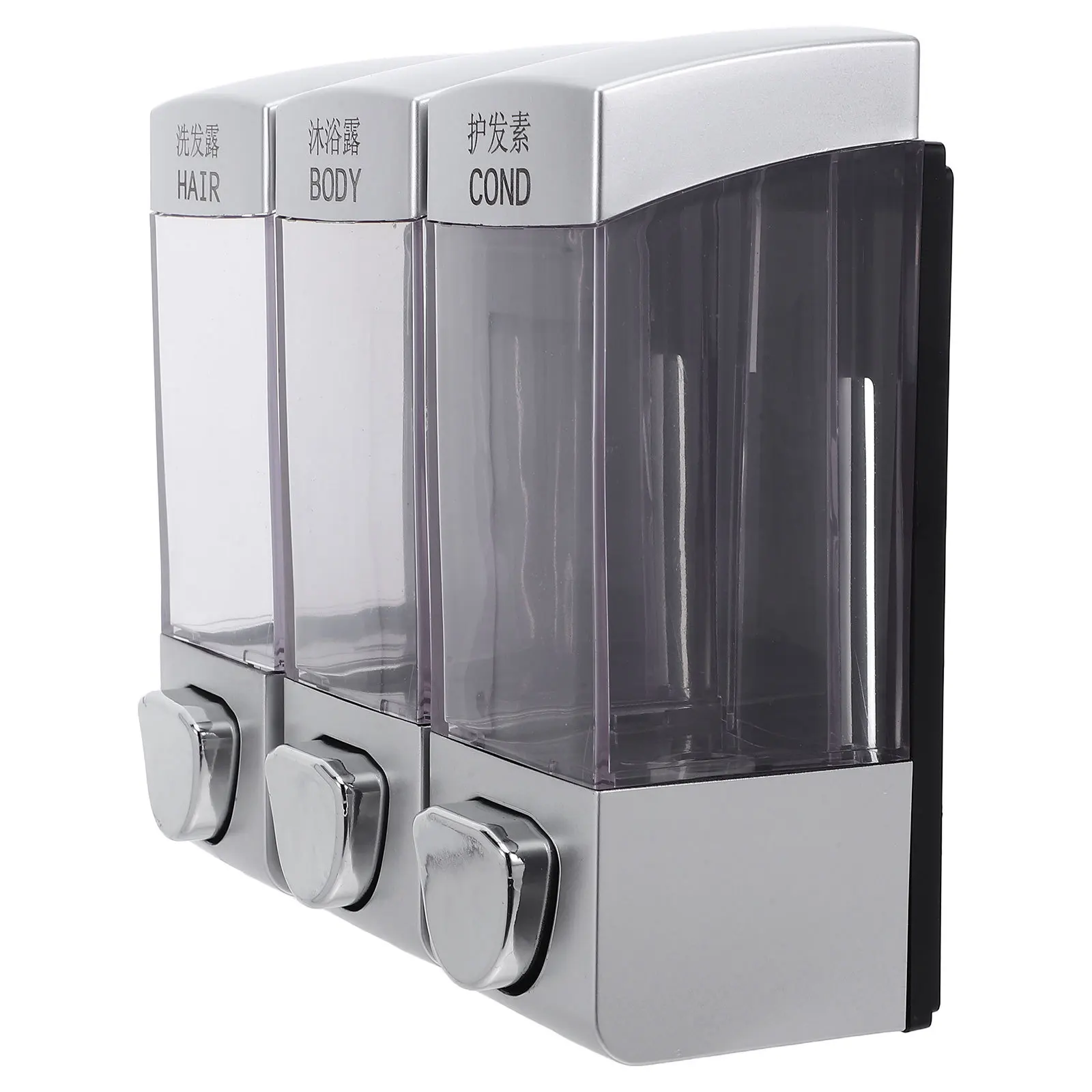 

Wall Mounted Soap Dispenser For Shower Gel Shampoo Lotion Bathroom Kitchen Hotel Pump Dispenser No Clutter