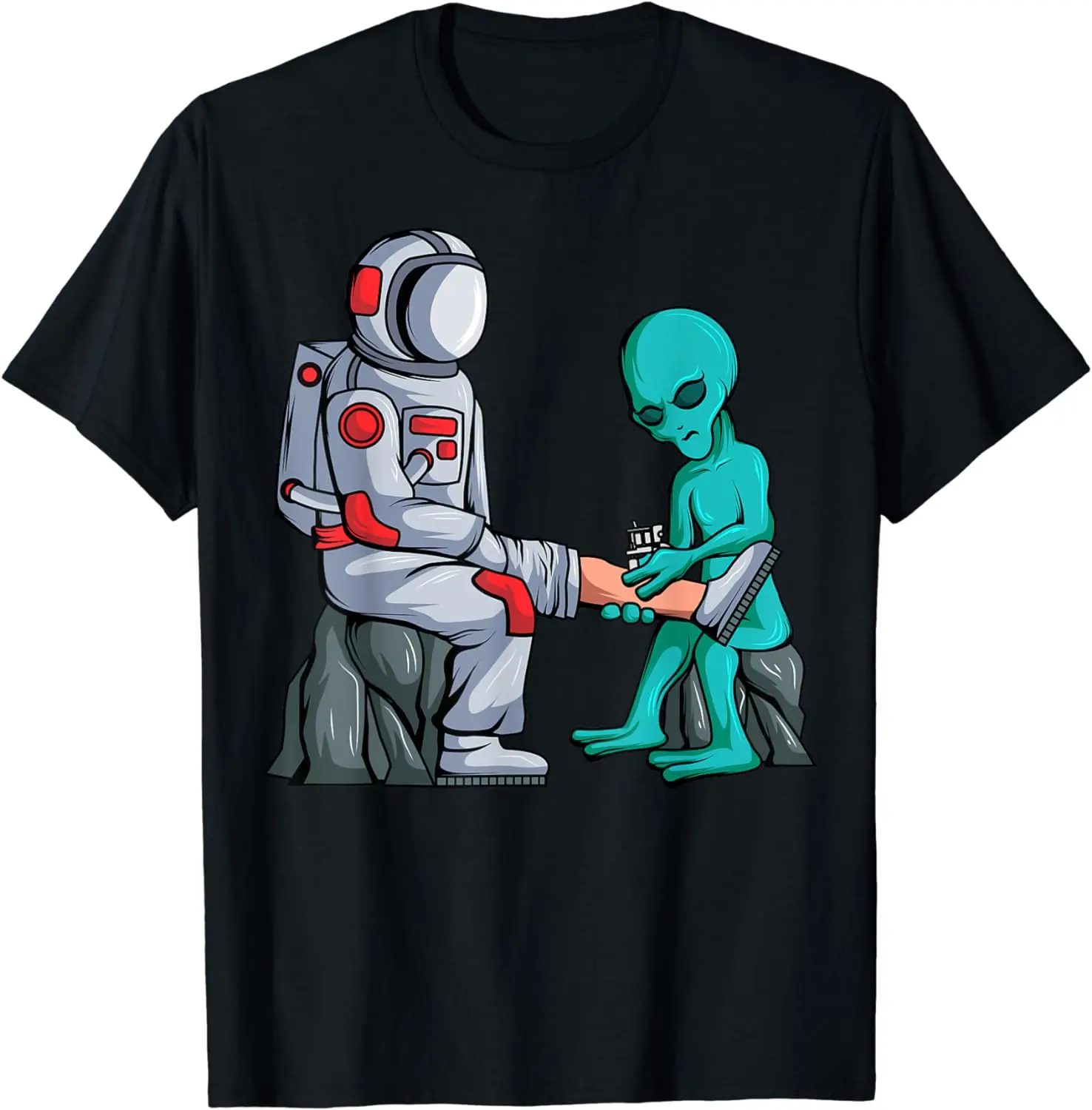 Alien Tattooist Astronaut Tattooing UFO Lover Tattoo Artist T-Shirt