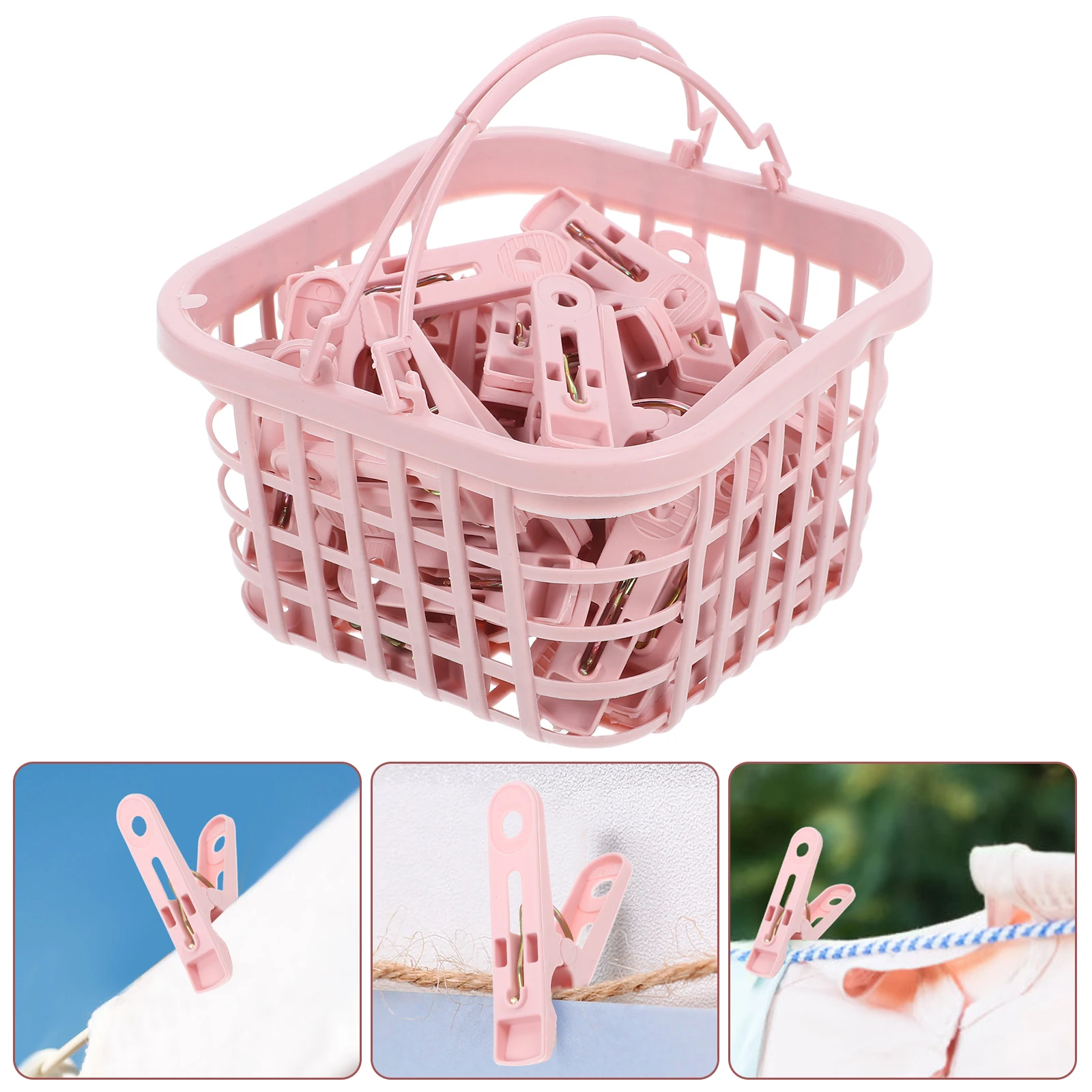 

30Pcs Clothes Pins Plastic Heavy Duty Windproof Laundry Clips Quilt Blanket Towel Clips Clothesline Pegs Clothes Pin
