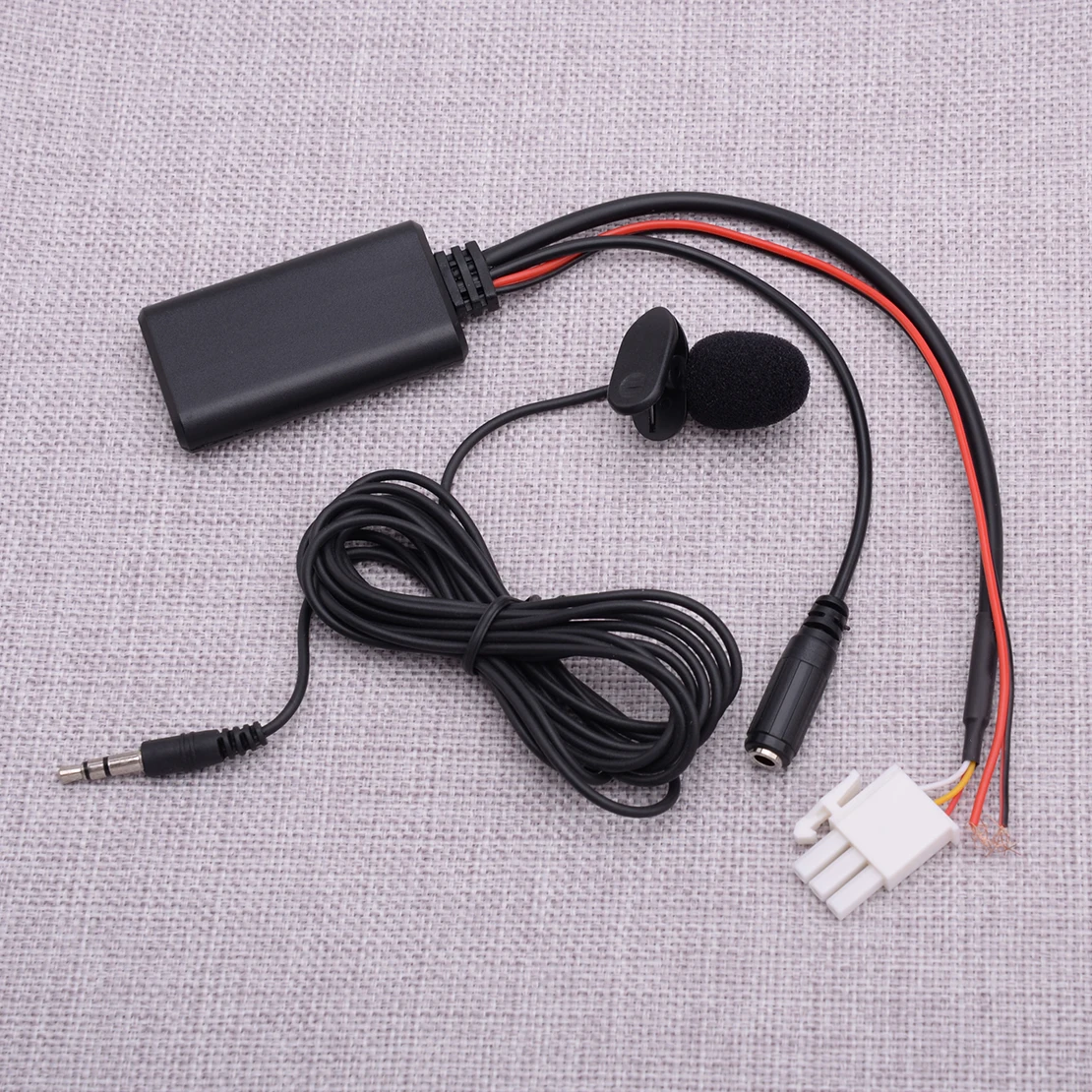 3 Pin AUX Bluetooth Cable Adaptor Module & Microphone fit for Honda Goldwing GL1800 Audio Nav
