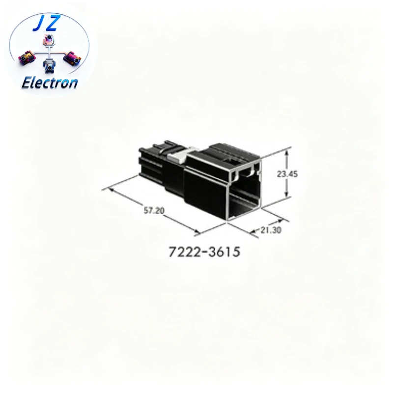 3PCS Aviation Plug 7222-3615 Original Genuine Molded Shell Automotive Waterproof Connector