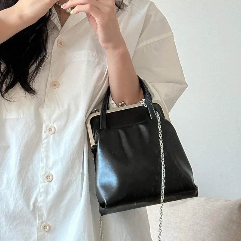 

Designer Chain Crossbody Bags For Women 2024 Spring Korean Fashion PU Leather Shoulder Bag Lady Crossbody Bags Handbags