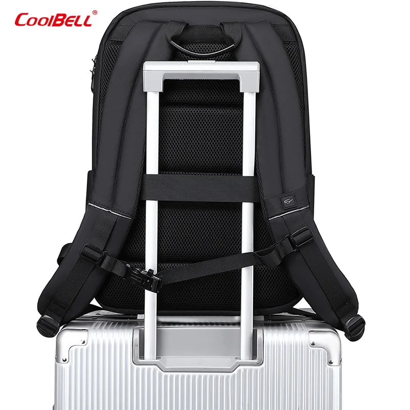 Zaino da uomo Borsa per computer da uomo alla moda Zaini da viaggio di grandi dimensioni di design Laptop da 15,6 pollici per borsa da studente maschio Sport