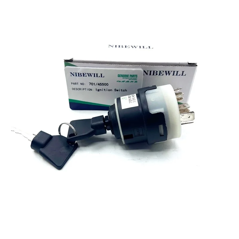 Ignition Switch With Two Keys 701-80184 701-45500 for JCB Loader 2CX 3CX 4CX Excavator 8014 8018 8027 8055 8015 8016 8018 8017