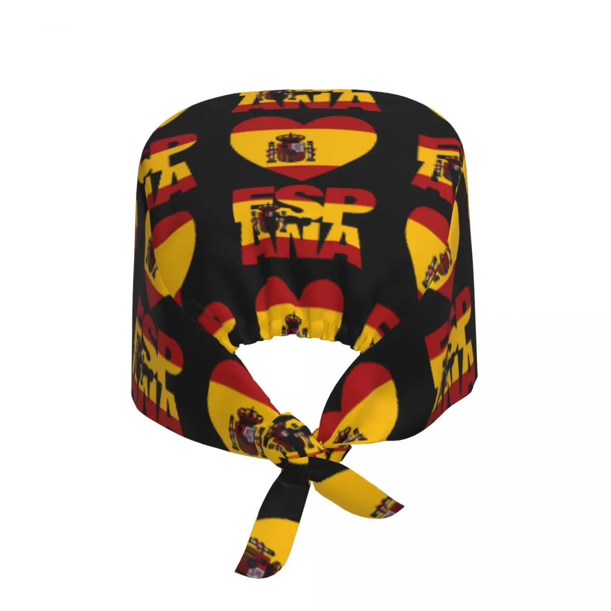 Spain Flag Map Scrub Hat Doctor Working Surgical Cap Men Women Adjustable Nursing Caps for Dentist