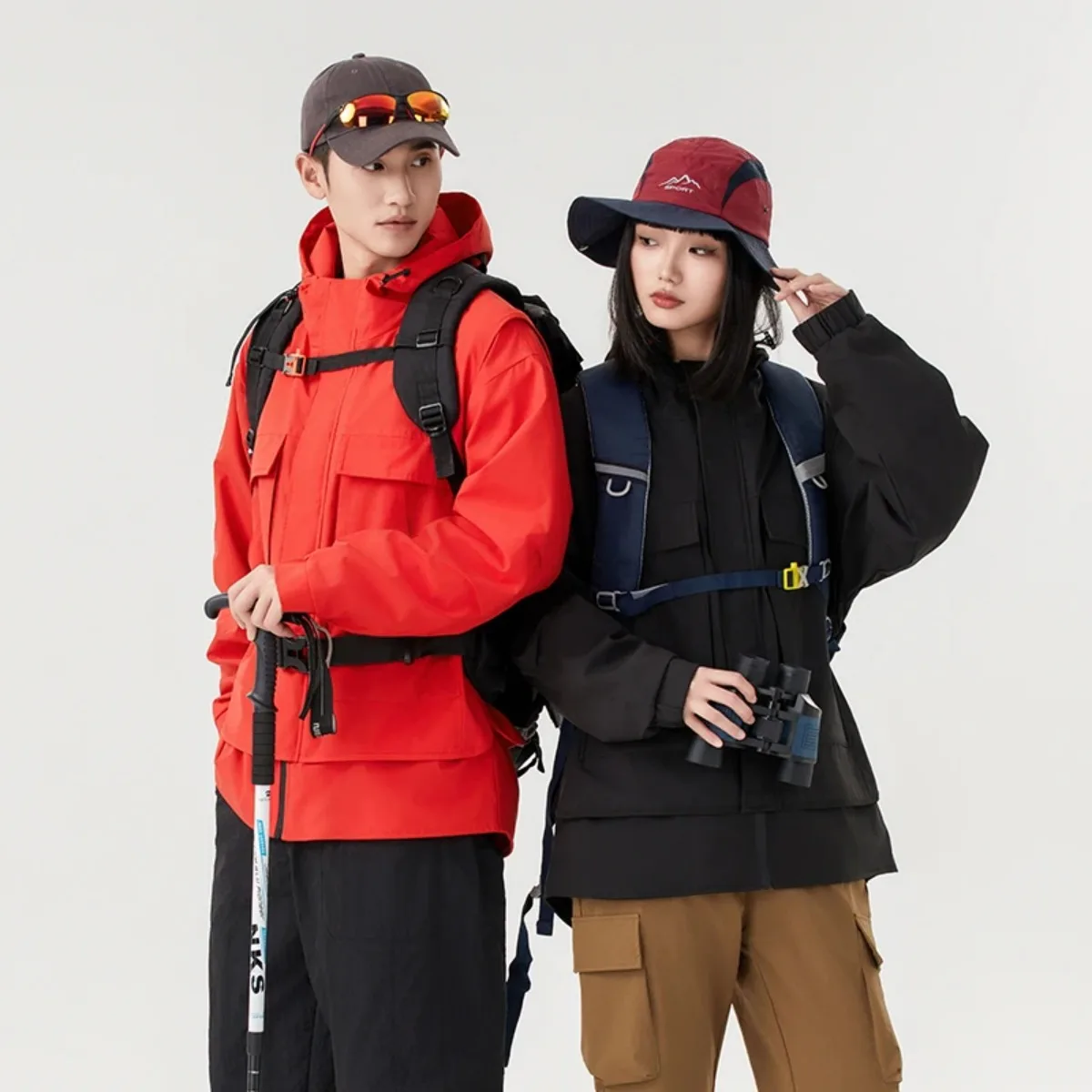 

Men's New Hot Thin Hooded Jacket Casual Streetwear Jacket Multi-Pocket Clothing Jacket 2025 Spring and Autumn Fashion Men's Top
