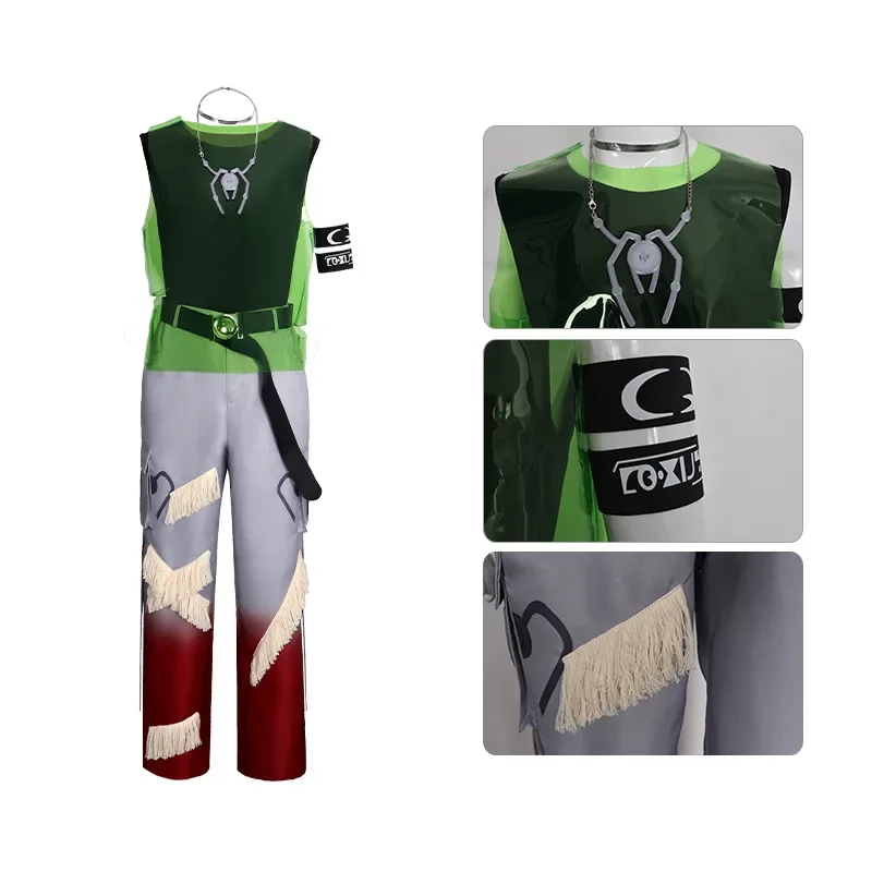 Disfraz de Anime Alien Stagee R7 hasta Cosplay, trajes de estilo Luka para hombres, Halloween, carnaval, fiesta, actuaciones en escenario, Cos Events