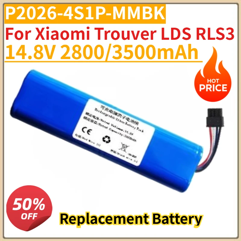 

Высококачественная новая аккумуляторная батарея P2026-4S1P-MMBK 14.8V 2800/3500mAh для навигатора Xiaomi Trouver LDS RLS3