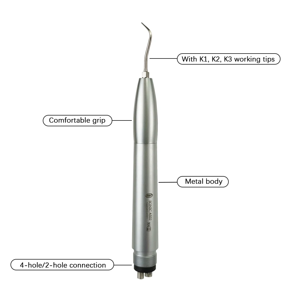 Dental Air Scaler Handpiece Sonic Scaling Integrated Spray Hygienist AS2000 Fit for Coulpler