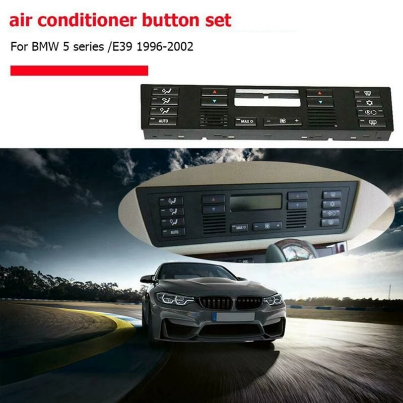 

1 шт. 64116915812 64118375645 панель для кондиционера, кнопка переключателя кондиционера, Черный ABS, для BMW X5 E53 E39