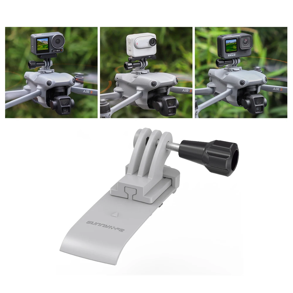 For DJI Mavic Air 3 Top Extension Bracket Mount Holder Quick Release For Insta360/Gopro/OSMO Action Drone Accessory Tripod Mount