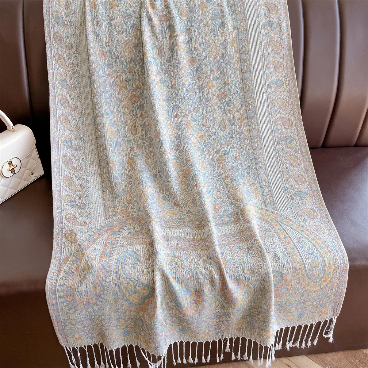 Luxus Winter Schal Frauen Kaschmir Warme Pashmina Marke Foulard Weibliche Schals Wraps Dicke Weiche Bufanda Poncho Schals Stola 2025 – Detail 25