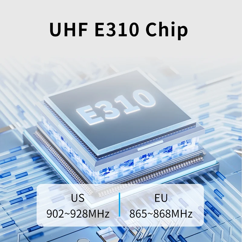 Escáner portátil de mano de 860-960Mhz, lector RFID UHF, escáner de mano 1D2D