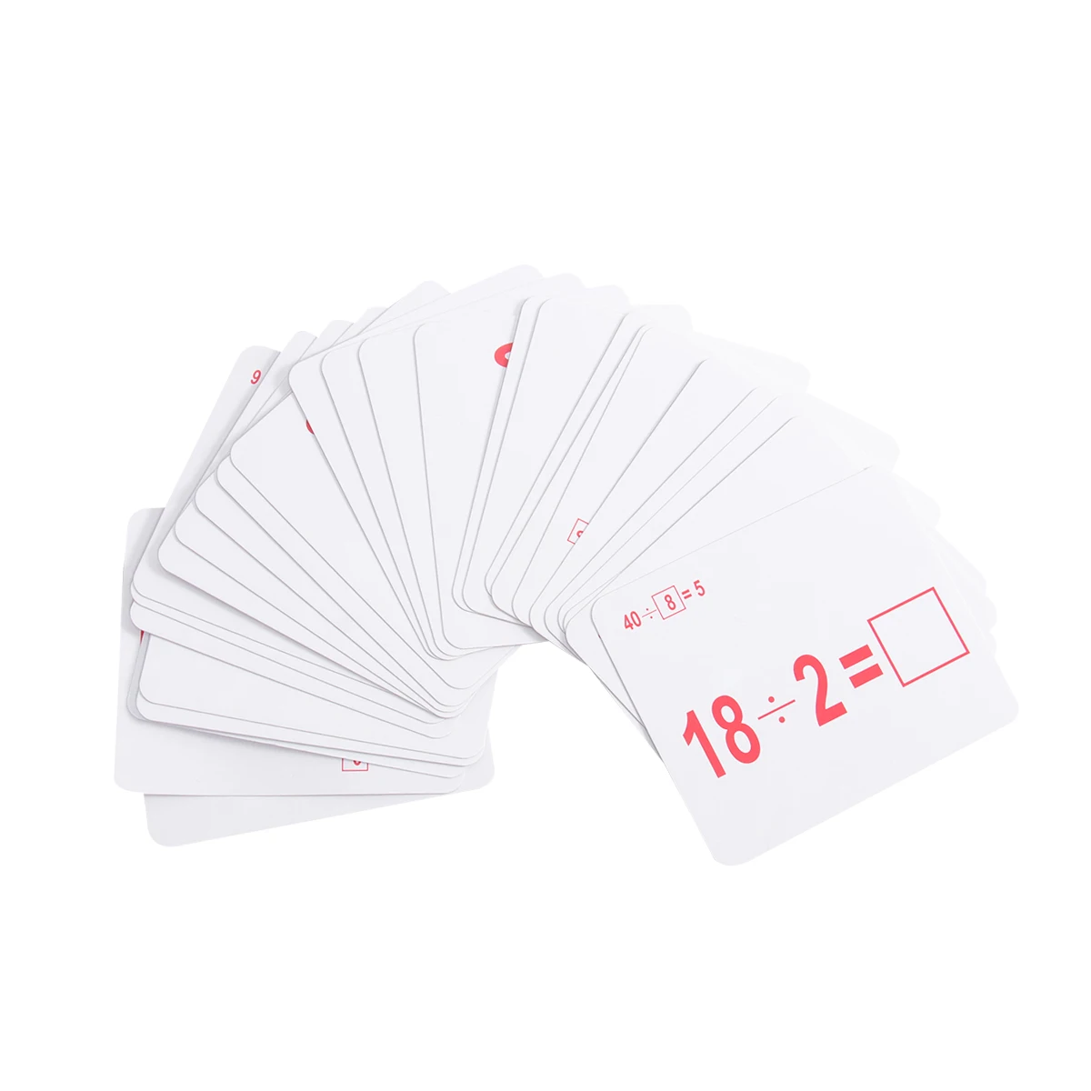 54Pcs Children's Arithmetic Cards Multiplication Division Early Learning Educational Number Cards Colorful Math Flashcards