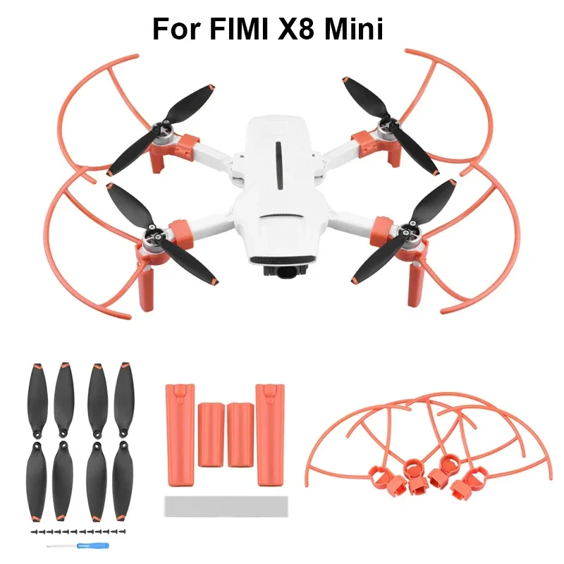 Kit de couvercle de protection de lame d'hélice à hauteur étendue pour train d'atterrissage, pièces de rechange pour Drone Fimi X8 Mini V2 RC, accessoires