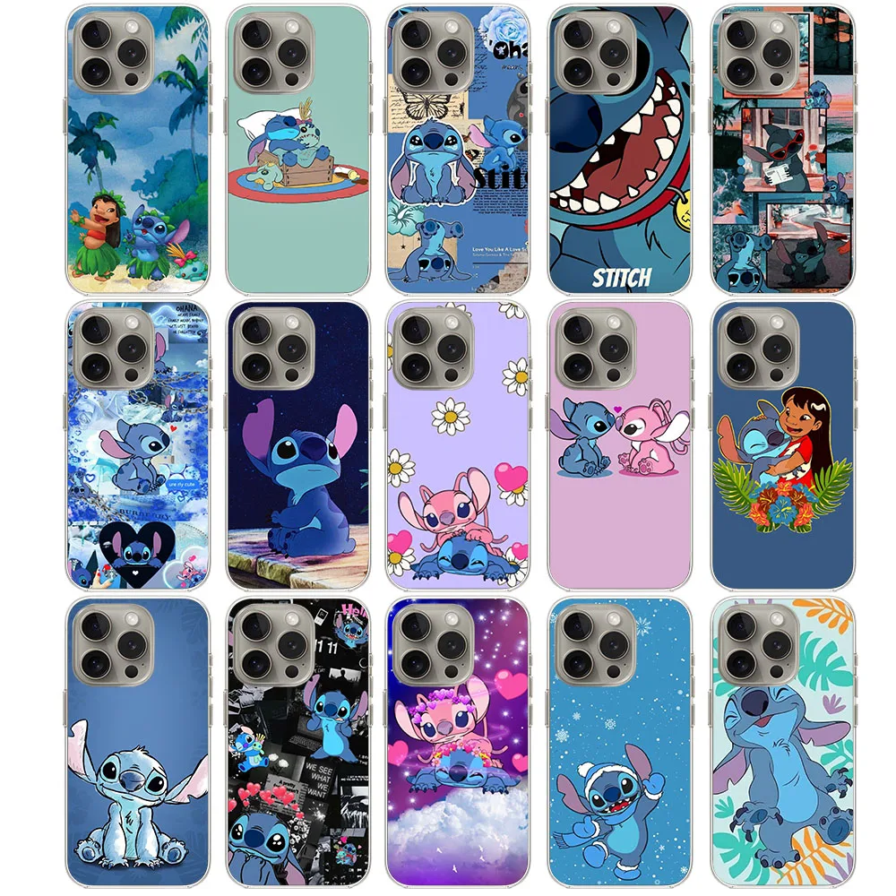 S-4 Lilo & Stitch Case for Moto G14 G84 E32 G62 E13 E22I E22 G10 G9 G7 Power Plus Play