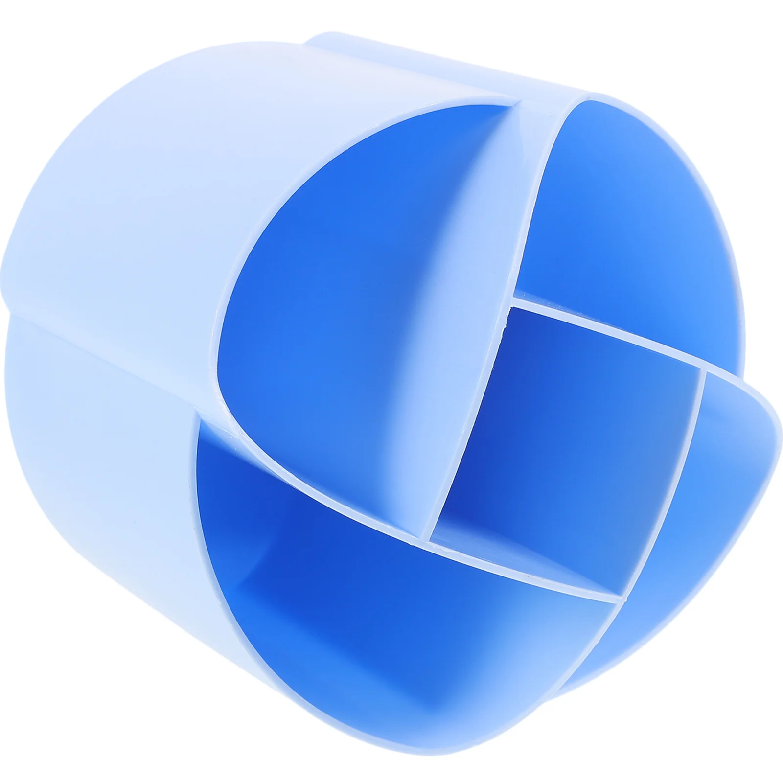 

Decorative Rotating Brush Holder Desk Organizer 360 Degree Rotation Large Capacity Grids Classification Plastic