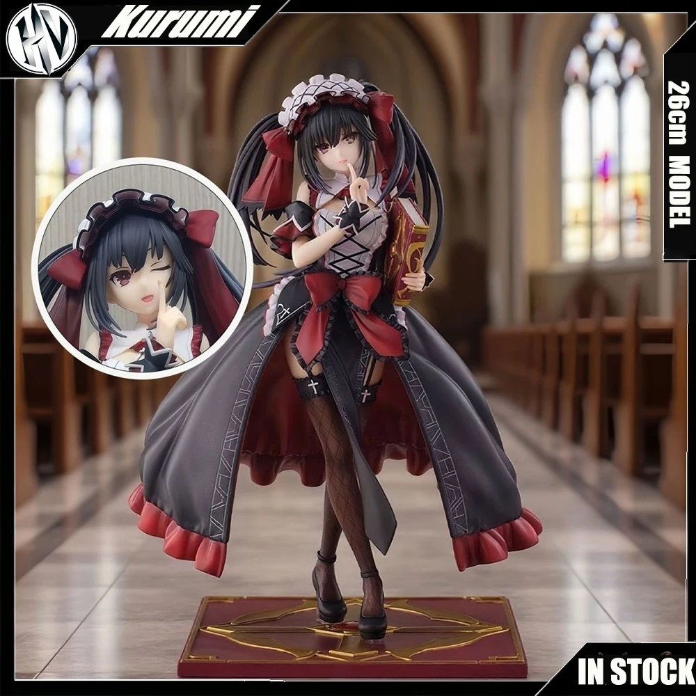

НОВЫЕ 26 см Date A Live аниме фигурки Tokisaki Kurumi фигурка Кошмар Куруми фигурка Коллекция настольная статуя игрушки подарки на Хэллоуин