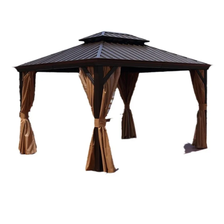 Aluminum alloy outdoor pavilion leisure pavilion awning villa household European canopy sun room pergola