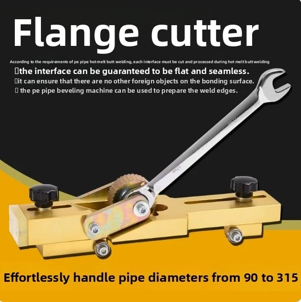 PE pipe edge planer hot melt butt welder welding edge sharpener gas pipeline planer flanging cutter