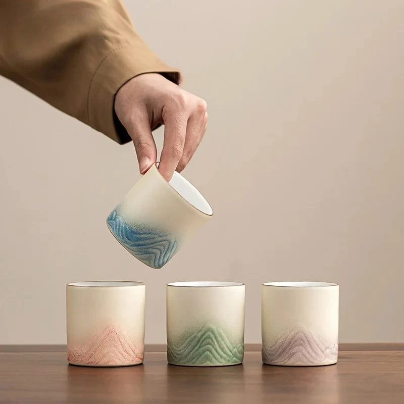 Thousand Miles of Jiangshan Landscape Master Cup Ceramic Chinese Teacup Single Cup Coffee Cup Mug