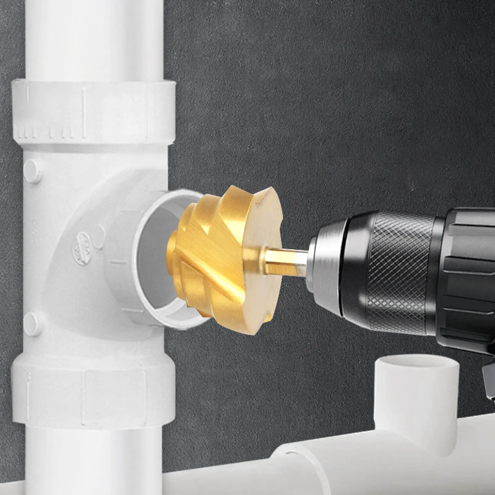 Jeu de forets étagés de levage en PPR, 6 pièces, 20 25 32 40 50 63mm 1/4 pouces, tige hexagonale Portable, foret d'expansion pour tuyau d'eau en spirale