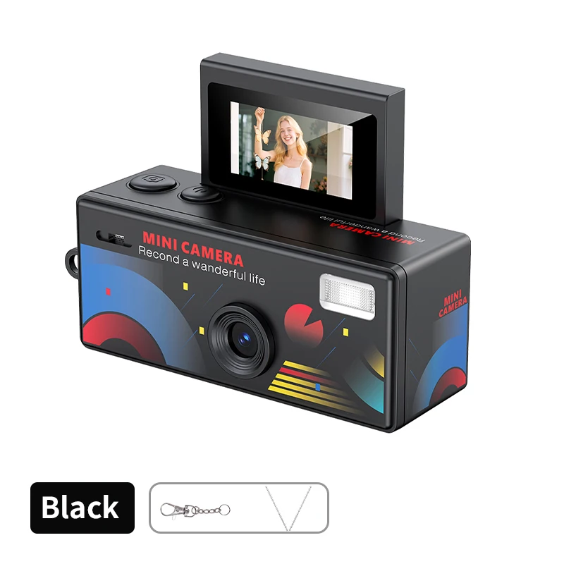 Magecam Digitale Camera 180 °   Flip Screen Selfie Keychain Camera Retro Ondersteunt Geheugenkaart HD Zeer Kleine Camcorder Videorecorder