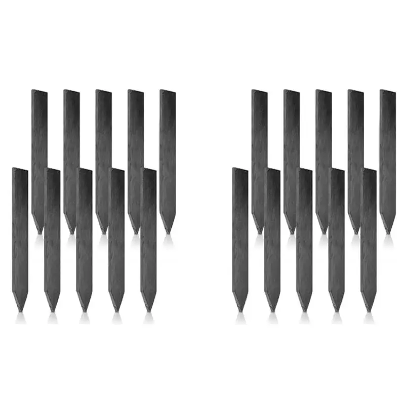 A01F-Slate Plant Label Markers Garden Labels Tags For Vegetable Or 15X2cm, 20 Pcs