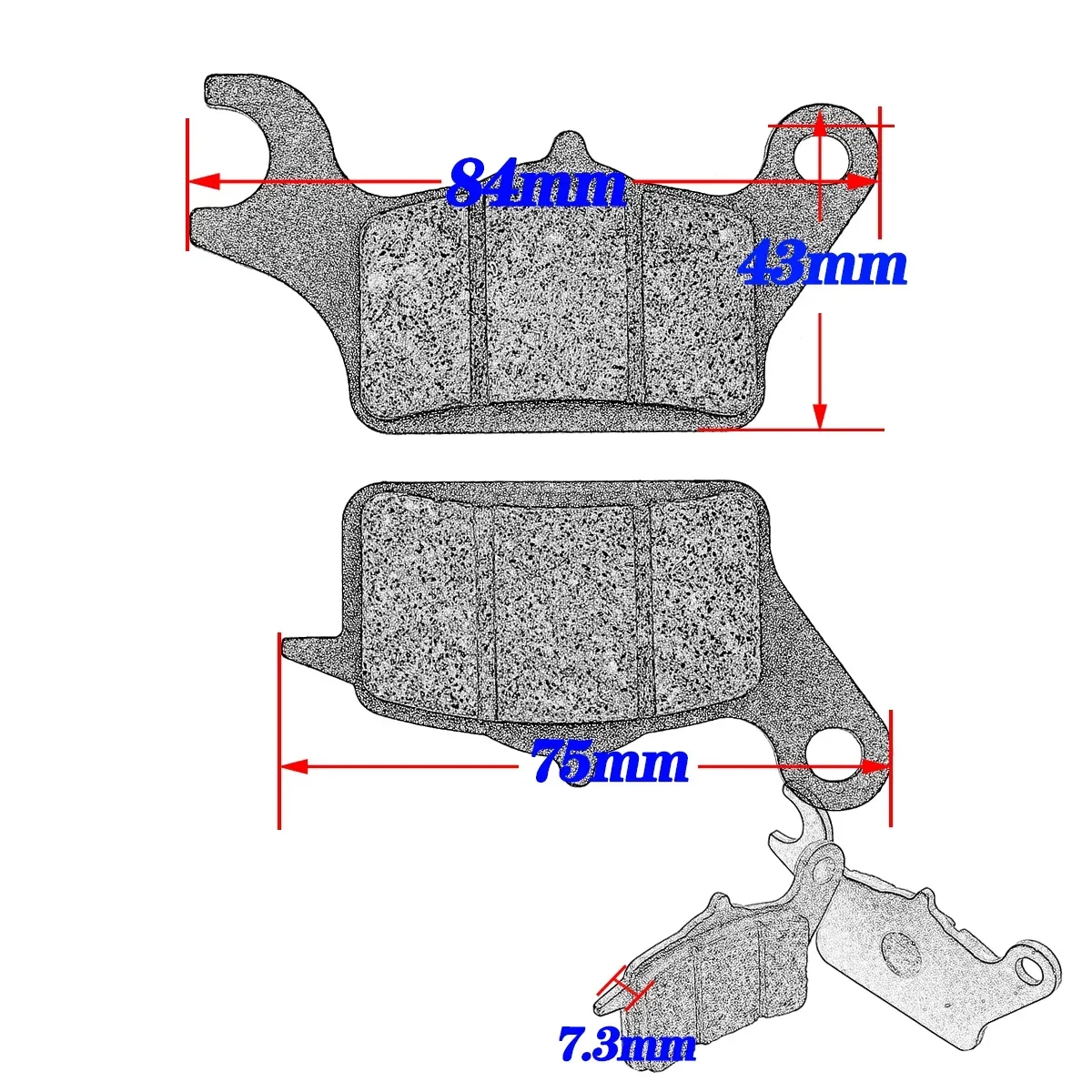 For HONDA DUNK 2015-2019 DIO110 LEAD125 2017-2020 For SUZUKI Address UK110 2017-2021 Motorcycle Scooter Original Front Brake Pad