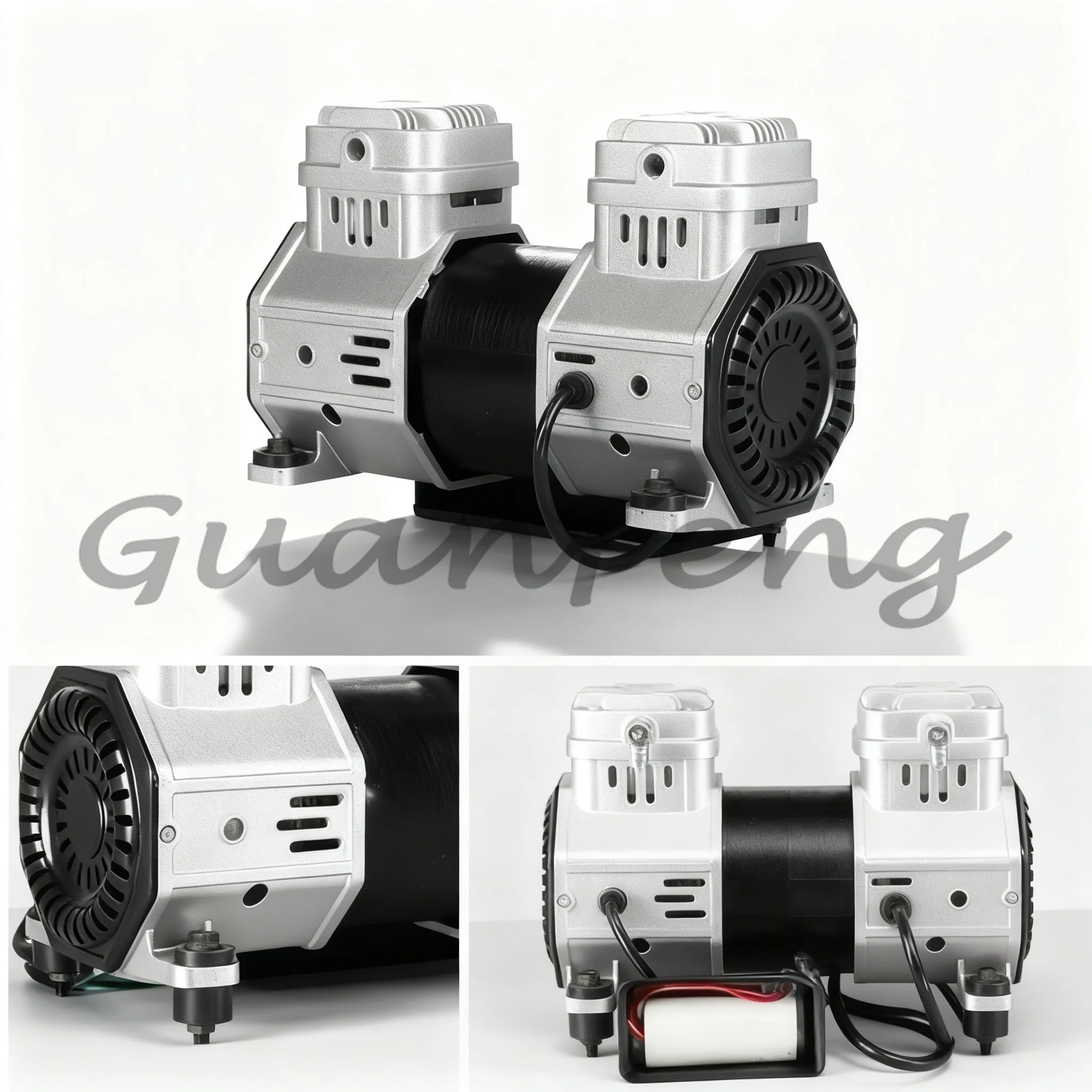 1600W 220V 0.7Mpa 140L/min Oil-less Silent Air Compressor Copper Pump Head Replacement Accessories