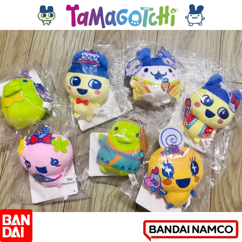 

Оригинальный плюшевый брелок Bandai Tamagotchi Happy Store Clerk, милый кукла-чипачи, подвеска для сумки, коллекционный мультяшный кулон, подарок для декора