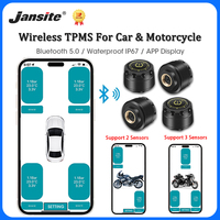 Car TPMS Wireless Bluetooth 5.0 Tire Pressure Monitoring System Mobile Phone Display Tyre Sensors Motorcycle For Android IOS