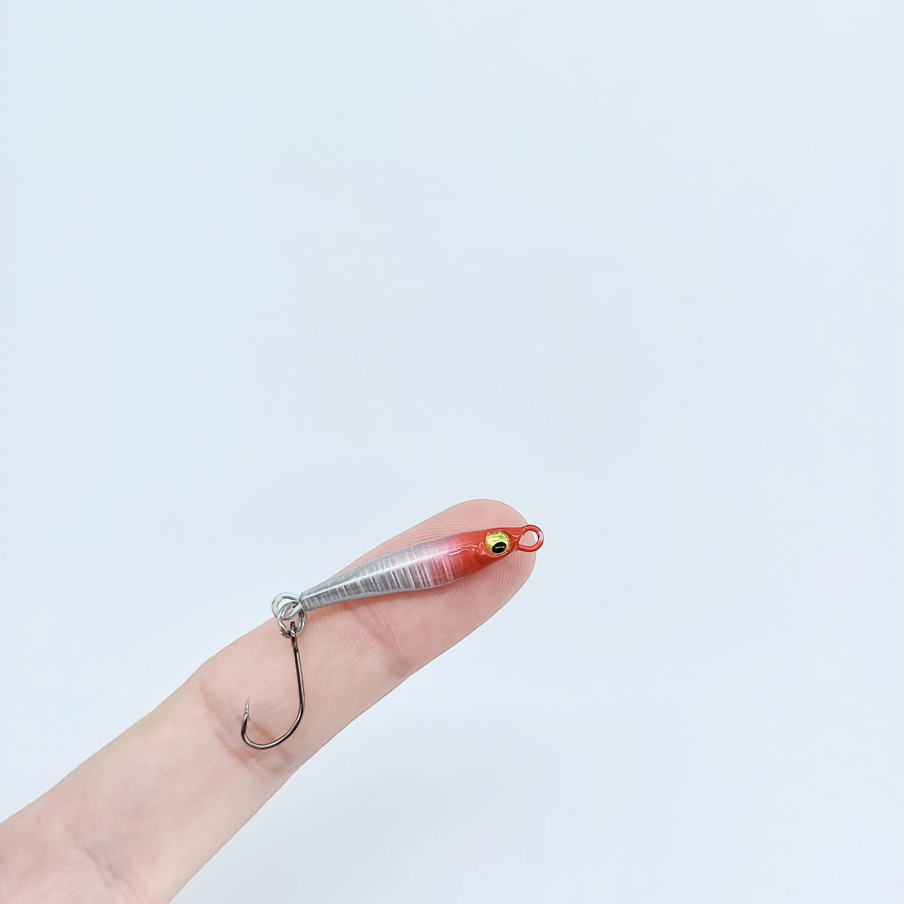 DUODUOYU 1PCS Mini Jig Angeln Lockt 3,5g/6g Harte Künstliche Bionik Köder kleine fisch Einzel Haken jig Stream Forelle köder pesca – Detail 5