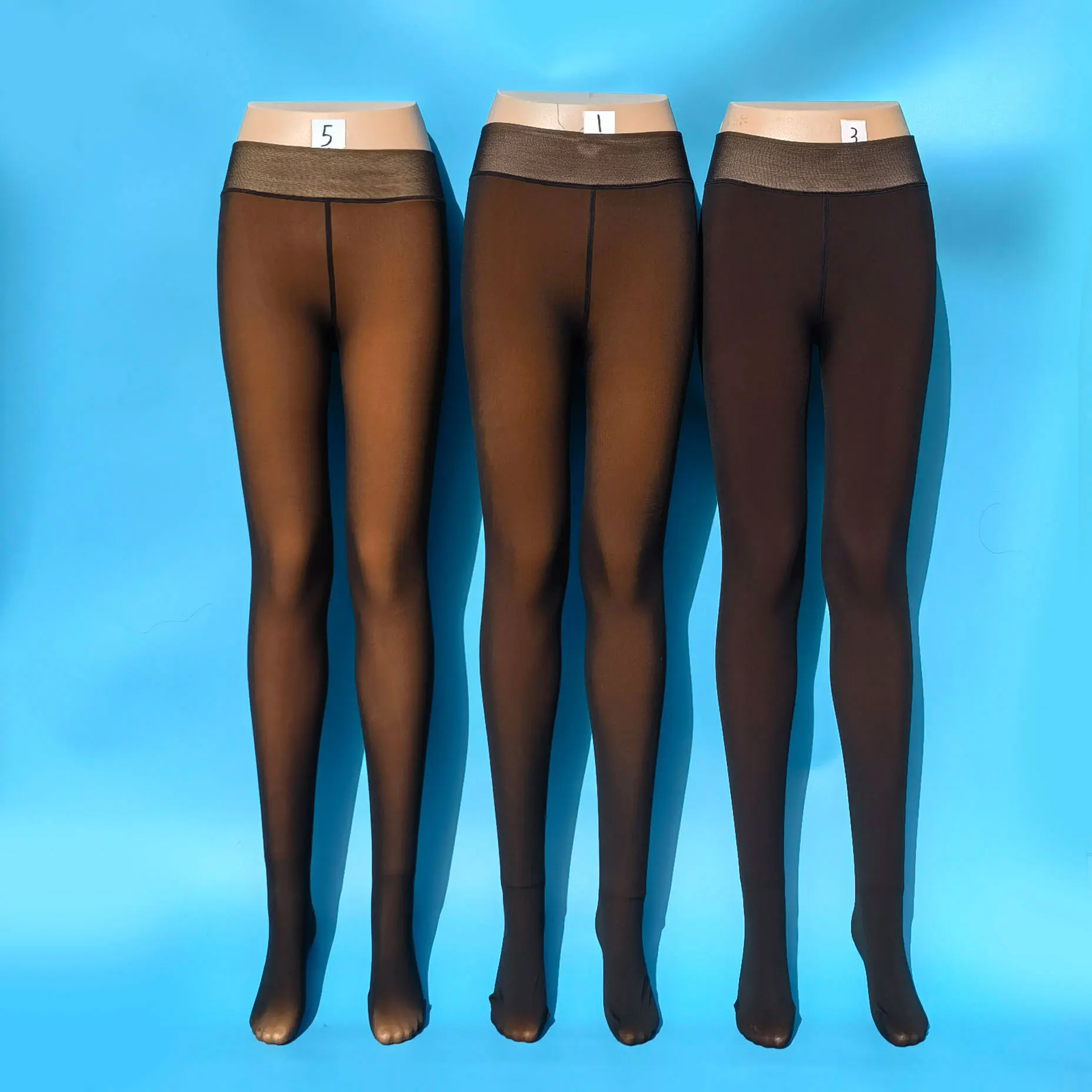 Collants d'hiver translucides pour femmes noires, collants sourire, bas en peluche, culotte Fjopaque Wskins, leggings sourire