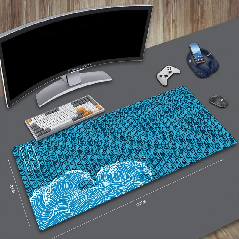 Grande Gamer Mousepad, Mouse Pad, Tapete De Teclado, Tapete De Mesa, Nova Onda, PC, HD, Empresa Mouse Pad, Presente