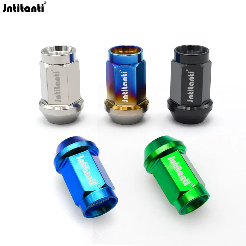 

Jntitanti Gr5 titanium nut screw M12x1.25x35mm/45mm close end AOBI for Nissan Suzuki Subaru Toyota86 etc wheel rim lug