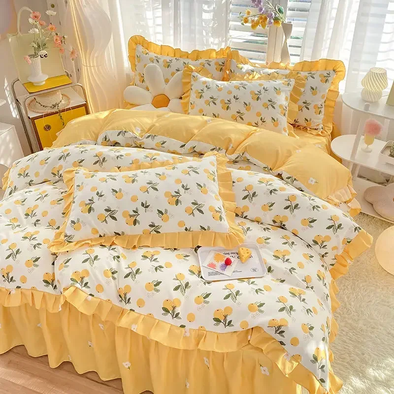 

Bedding Set Bed Linen Cartoon Winter Thickened Velvet Four-piece Flannel Coral Polyester Bed Sheets Comforter Bedspreads