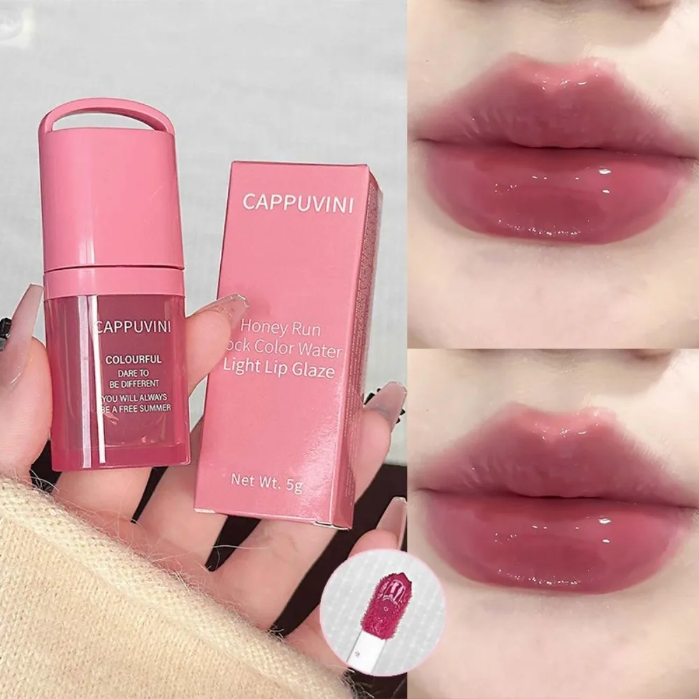 New Moisturizing Mirror Lip Gloss Hydrating Color Lock Lip Tint Long Lasting Plumping Jelly Lip Glaze Women